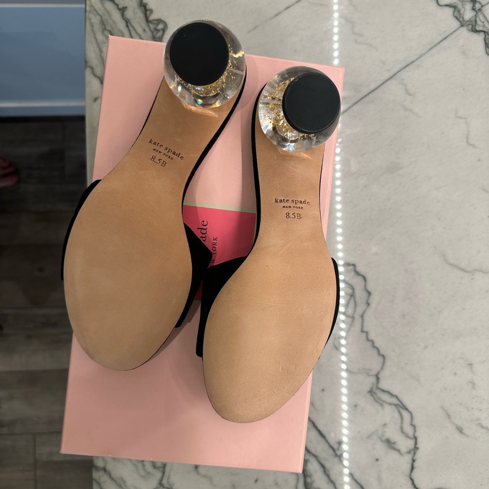 Kate Spade Black “ Polished” Heels with NYC city scene! New in box! - Picture 5 of 6